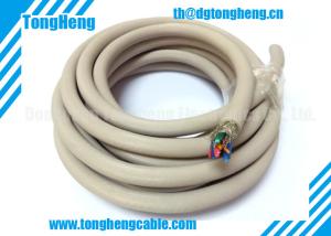 Quality Molex Connector Terminated Grey Colour Braiding Shielded Custom Cable wholesale