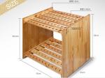 Wood golf clubs rack