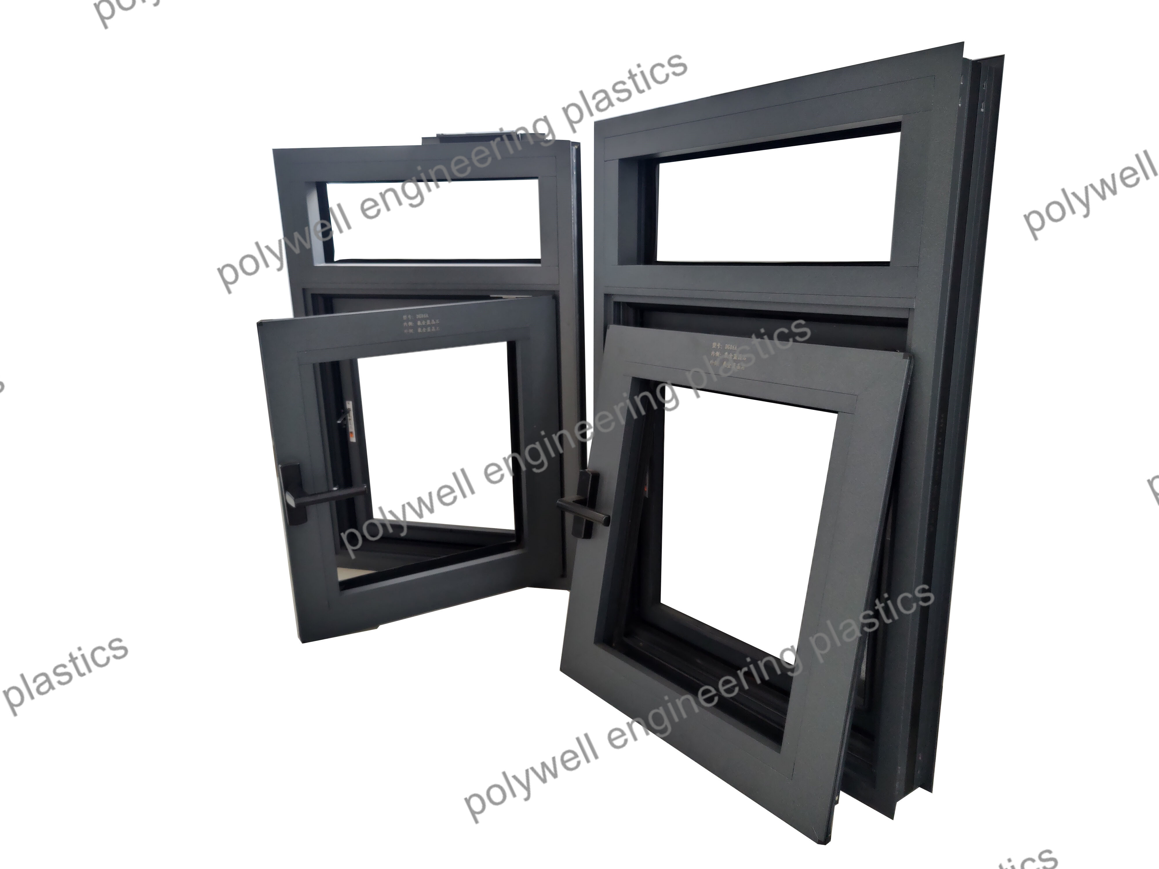 Turn Oriel Aluminium System Window PVDF Vertical Fold Up Glass Tilt