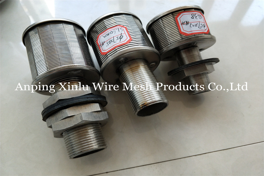 SS Wire Wrapped Water Strainer Filter Nozzles For Mineral Water Plant