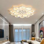 Modern Creative crystal Ceiling Lights Minimalist Recessed Lamp Bedroom Petal