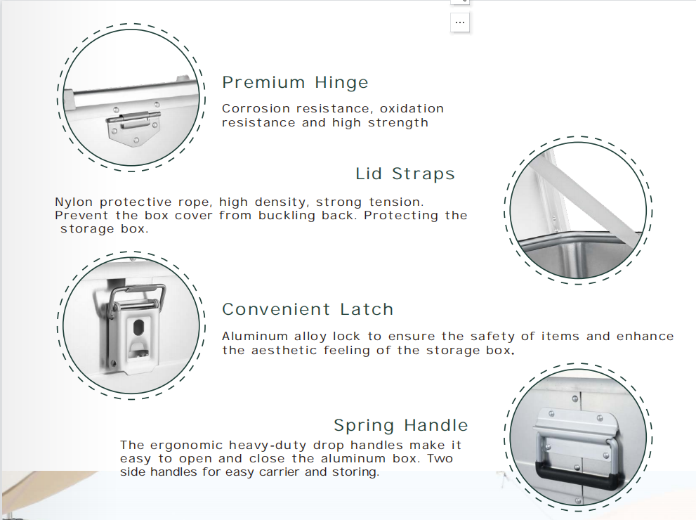 Durable Portable Kitchen Box Camp Chuck Box Camp Kitchen Storage Box