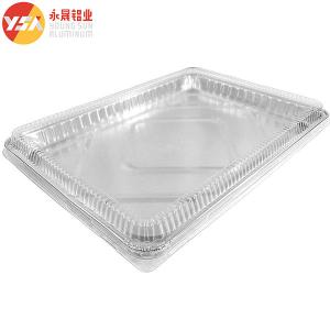 Quality Foil Food Packaging Aluminum Foil Tray Silver PET Rectangle Accepted wholesale