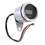 Round Digital Rpm Gauge , Electrochromism Led Digital Display Tachometer