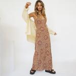 Floral Sleeveless Women's Casual Maxi Dresses