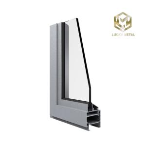 Quality ​Pre-Grooved 50mm Aluminium Door Frame Profile ADA Compliant Design wholesale