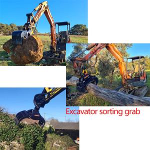 Quality 0.6 Cbm Sorting Grab , Demolition Grapple For Excavator 18 Ton wholesale