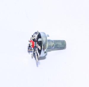 Quality rotary potentiometer, carton potentiometer with metal shaft, potentiometer with switch wholesale