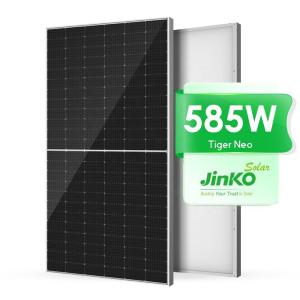 Quality 2400Pa/5400Pa Wind/Snow Load Jinko N-type 440w Full Black Solar Panel 580w Bifacial wholesale