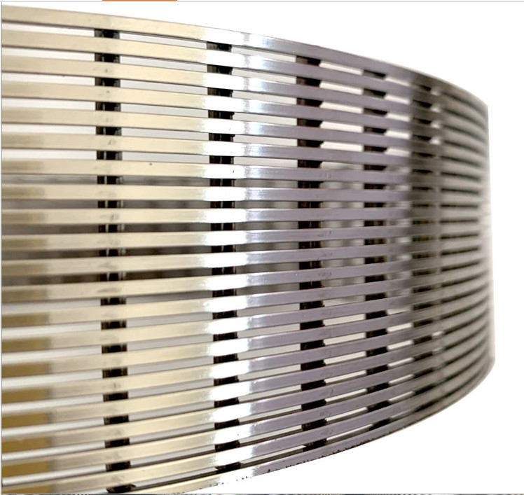 3.0mm Water Mesh Mild Steel Wedge Wire Screen Filter SS316L Johnson Sieve Tube