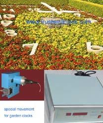 quality floral clocks garden clocks with special movement motor mechanism made