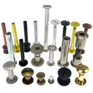 Quality Solid Stainless Steel Aluminum Brass Chicago Screw Rivets for Bags wholesale