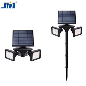 Quality Waterproof Garden Solar Ground Flood Lights IP65 3.5W Dual Head High Brightness wholesale