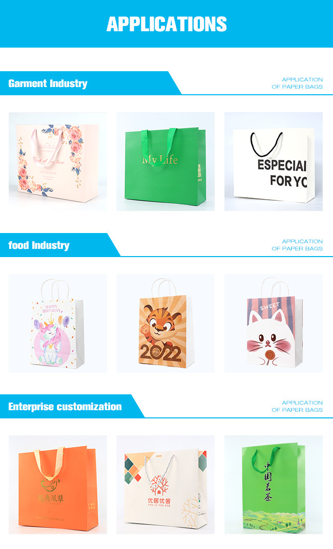 Luxury Gift Custom Logo Paper Bag With Rope Handle
