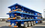 LED Lights 40ft Flatbed Container Semi Trailer