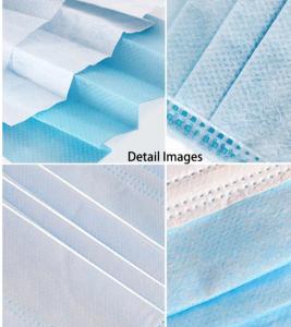 Quality 50 Pcs Disposable 3 Ply Earloop Medical Face Masks, Suitable For Home, School, Office (Blue) At Wholesale Price wholesale