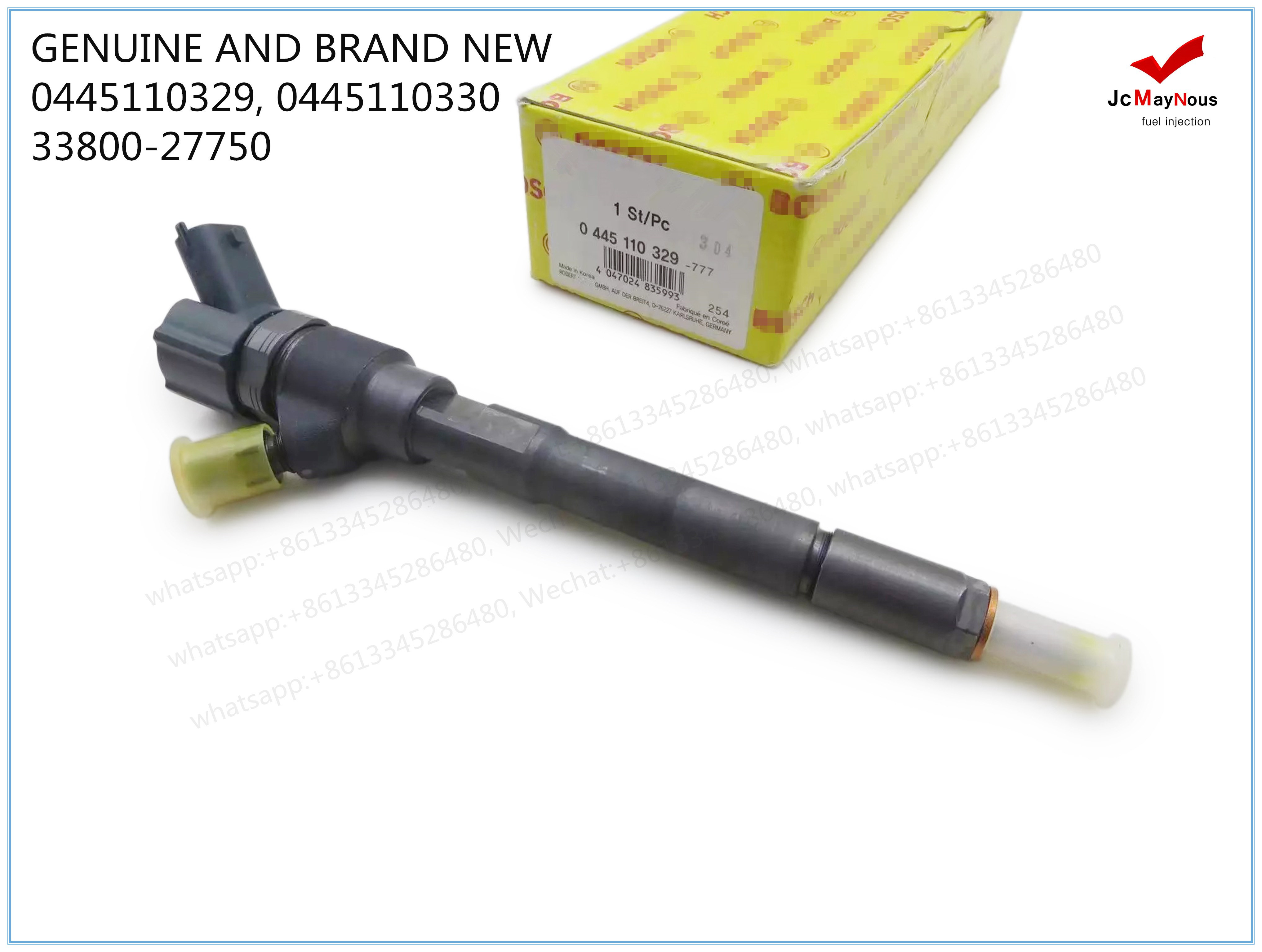 BOSCH GENUINE AND BRAND NEW DIESEL FUEL INJECTOR 0445110329 0445110330 33800-27750 FOR HYUNDAI SANTA FE D-ENGINE,VGT 2.2