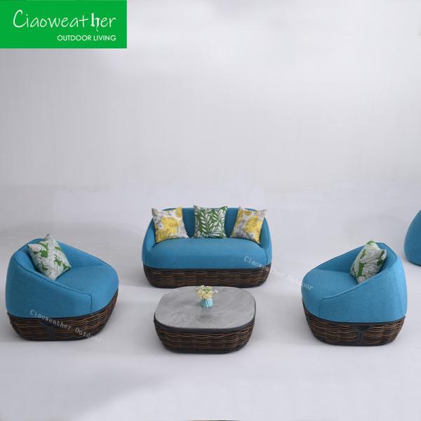 Design Luxury Rattan Outdoor Furniture Chair Sofa for Hotel Restaurant and
