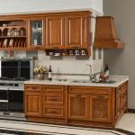 Classical RTA Lampblack 5mm Solid Wood Kitchen Island ODM
