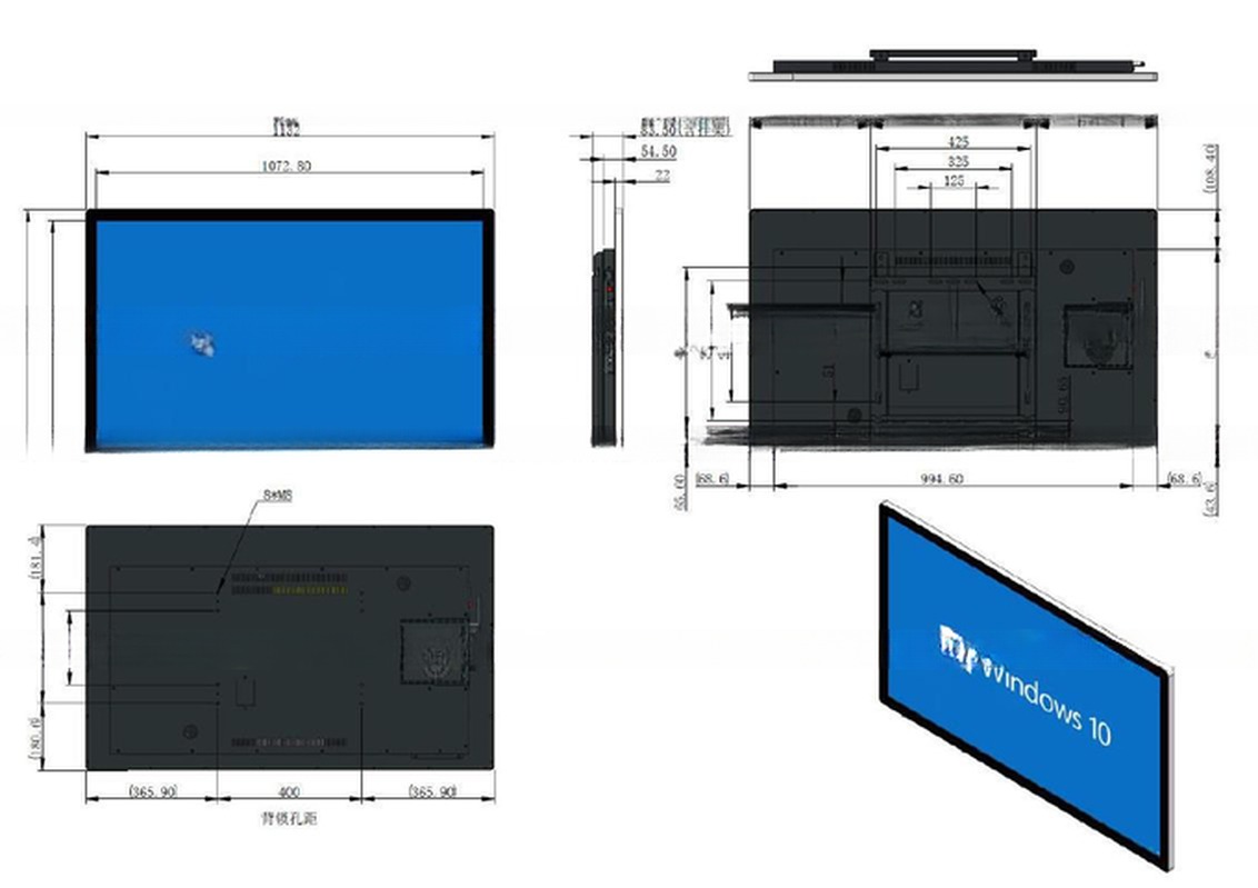 49" 50" Inch 4K UHD LED video screen wall