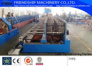 Quality 100-600 mm size adjustable Cable Tray Roll Forming Machine , Cold Rolled Steel 1-3mm thickness wholesale