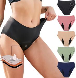 Quality Proof Overnight Period Panties Underwear Plus Size High Waist Seamless Menstrual Panties wholesale