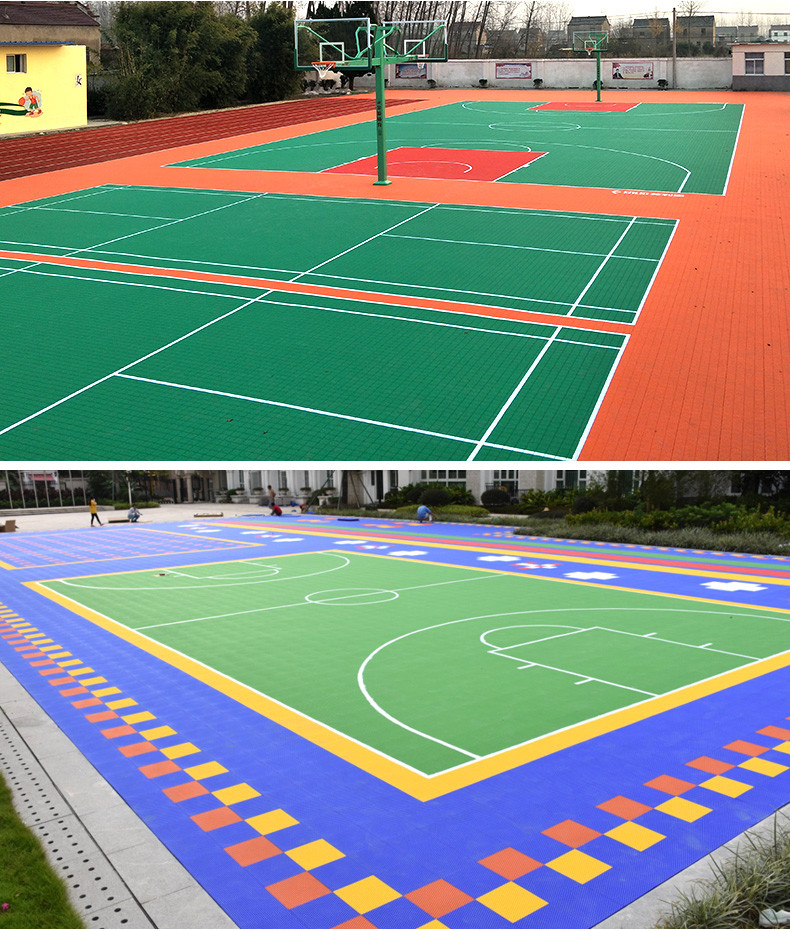 Anti - Slip Pp Interlock Sport Floor Outdoor Running Track Surface Material