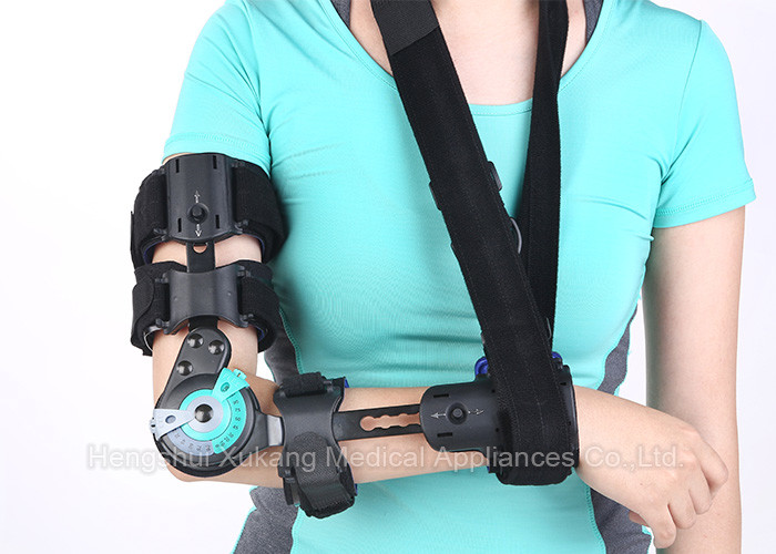 Black Removable Kids Elbow Support Built - In Protective Layer With Thick Liners