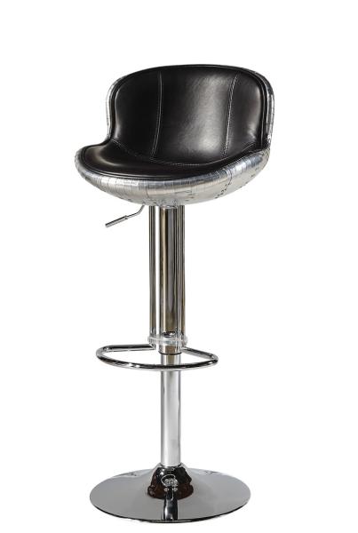 Aluminium Black Counter Height Stools / Chairs , Counter Height Swivel Stools