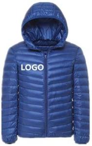 Quality Windproof Mens Light Down Jacket With Hood , Mens Feather Down Coat wholesale