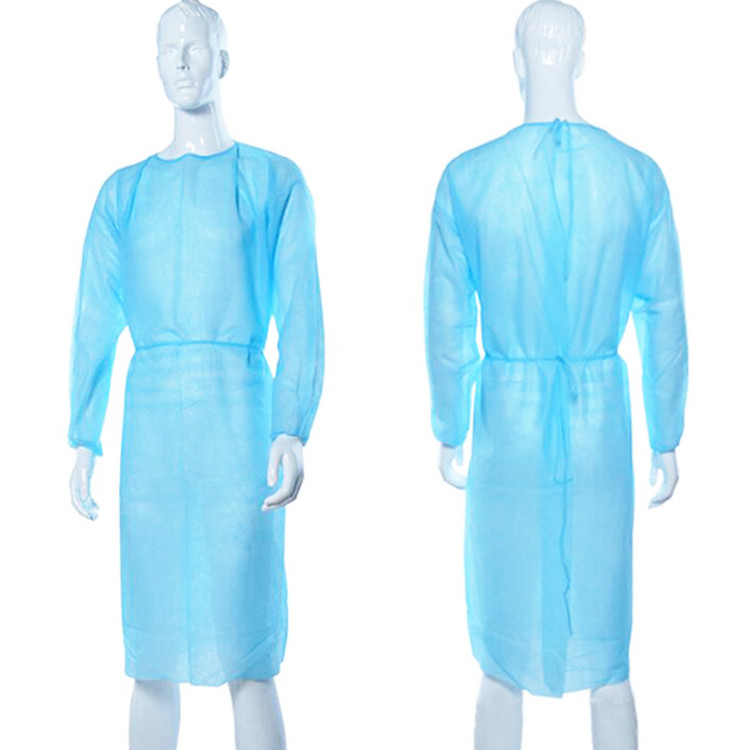 100% Blue Color Anti Static Disposable Sms Fabric Roll For Making Medical Gown