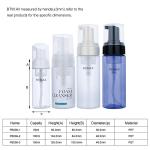 50/100/150ml Plastic white/transparent/blue cylindrical smooth/frosted bottle