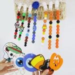 Hot selling Halloween Silicone Focal Beads for baby DIY teething keychains