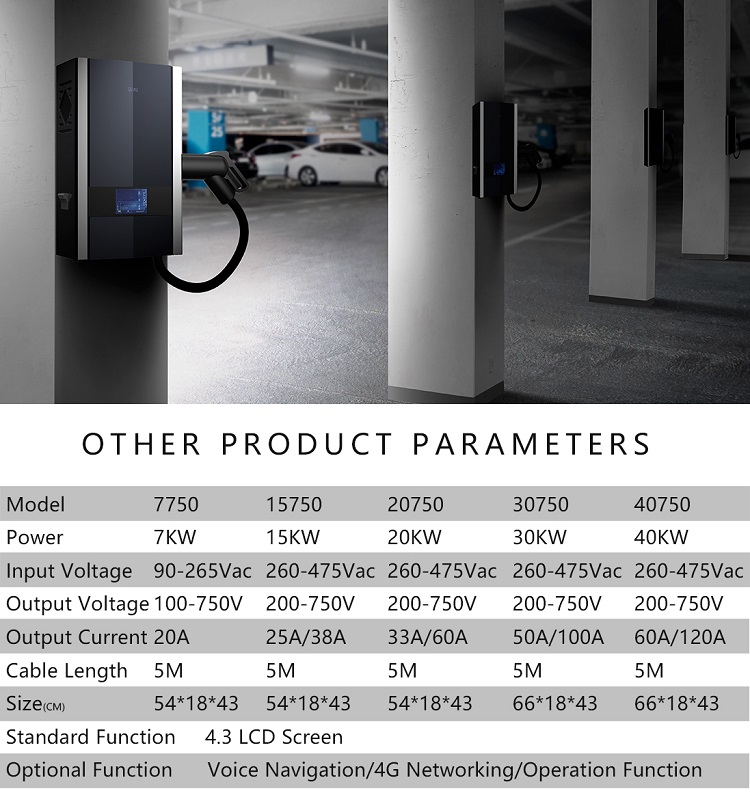 EN 61851 Output Current 60A OCPP Jason Credit Card Wallbox 20kw DC CCS2 Europe Standard EV Charger Station for Charging