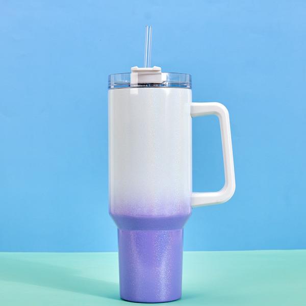 40 Oz Tumbler With Handle Keep Cold 40 Hours Stainless Steel Tumbler With Lid