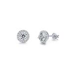 925 Sterling Silver Hip Hop Custom Moissanite Jewelry Stud Earrings 2ct Diamond