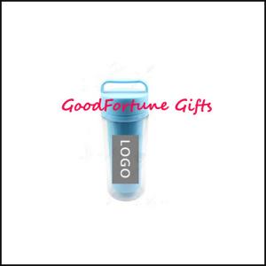 Quality Promotion Two-Layer Plastic Mugs With Handle tumblers gift wholesale