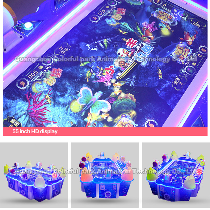 Coin Operated Go Fishing Lottery Ticket Machine For Game Center