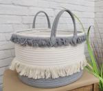 OEM Home Center Decoration Easter Woven Big Blue Cotton Rope Baby Storage