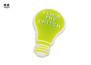Quality Light Shape Personalised PVC Lapel Pin Badges Safe Pin Attached wholesale