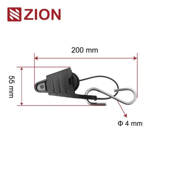 FTTH Combination Flat Cable Drop Clamp ZCSPC-04 - High-Quality Fiber Optic Cable