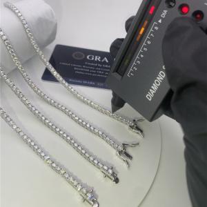 Quality OEM Moissanite Diamond Tennis Necklace Claw Setting Moissanite Necklace Mens In USA wholesale
