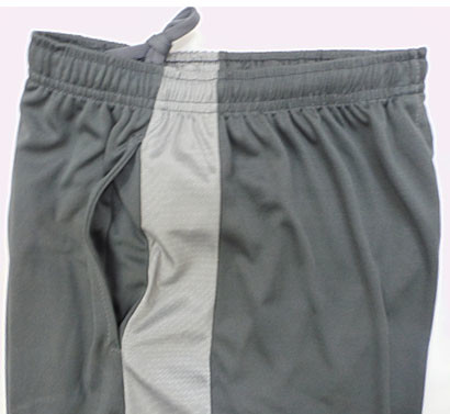 Elastic Drawstring Front Mens Soccer Shorts , Knee Length Sports Shorts Mens Grey Color