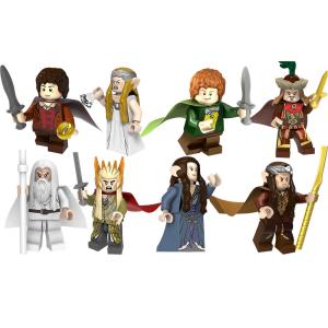 Quality Educational toys lord of the rings characters king elves Merlin Gandalf action mini figures building blocks wholesale