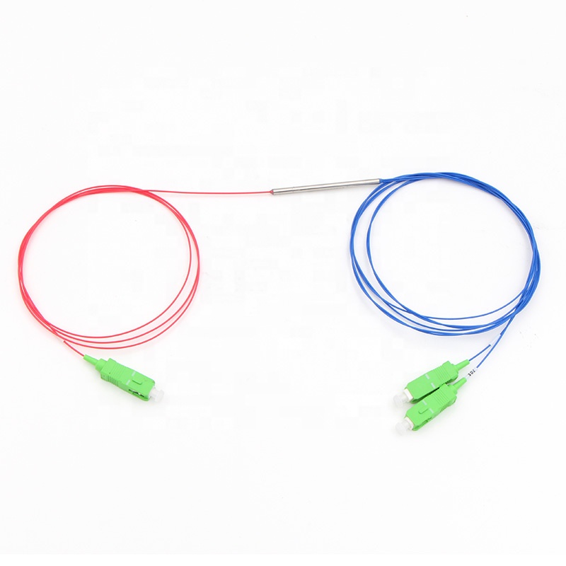 Fiber Optic Equipment FBT Splitter 1*2 SC/APC Connectors for -40- 85C Temperature Range