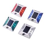 Aluminium PC Road Safety Stud Durable Reflective Tempered Cast Glass for