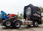 Black Color Tractor Trailer Truck With 295/80R22.5 Tires And 115km/h Max Speed
