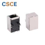 Black Color RJ45 Connector Transformer Housing Material PBT / PA66 / PA46