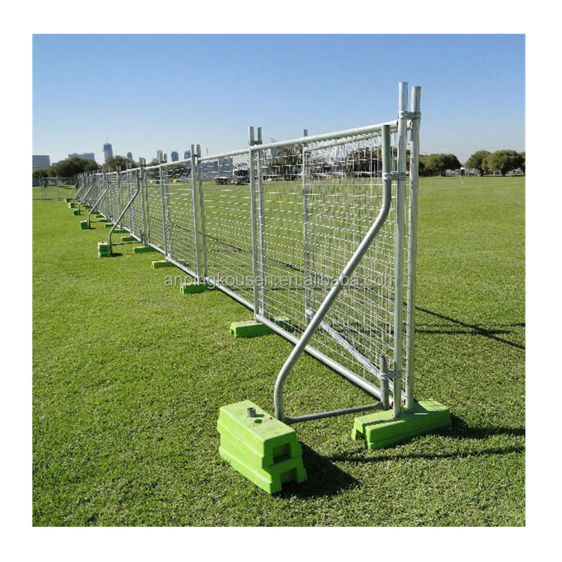 Galvanized and PVC Coated Standard Temporary Fence Panels for Roadway Safety Measures
