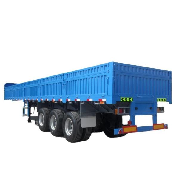 Side Wall Truck Trailer 13m 3Axle 50ft Flatbed Trailer for Bulk Vegetables